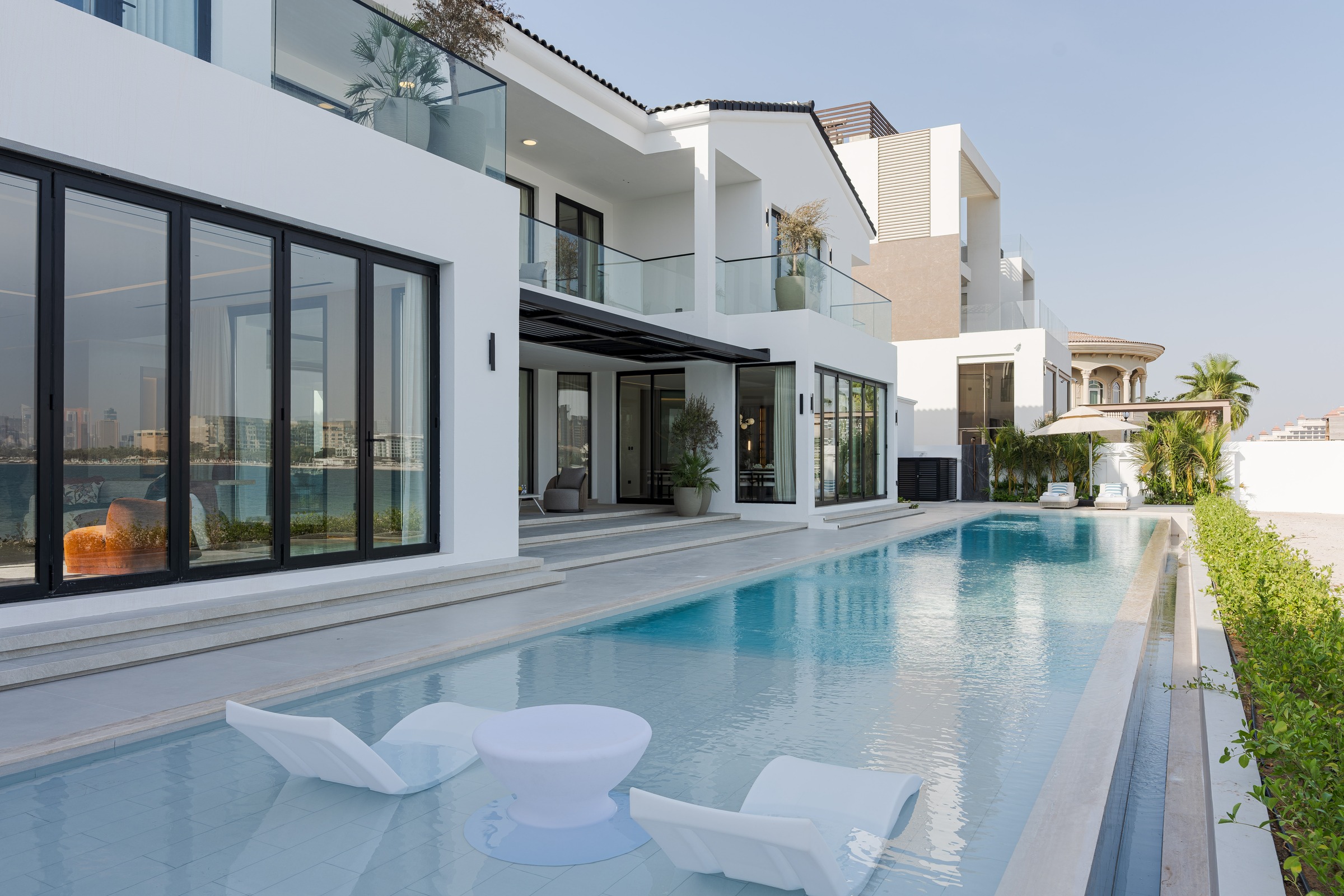 Pool and landscaping delivered by Elevate Fit-Out