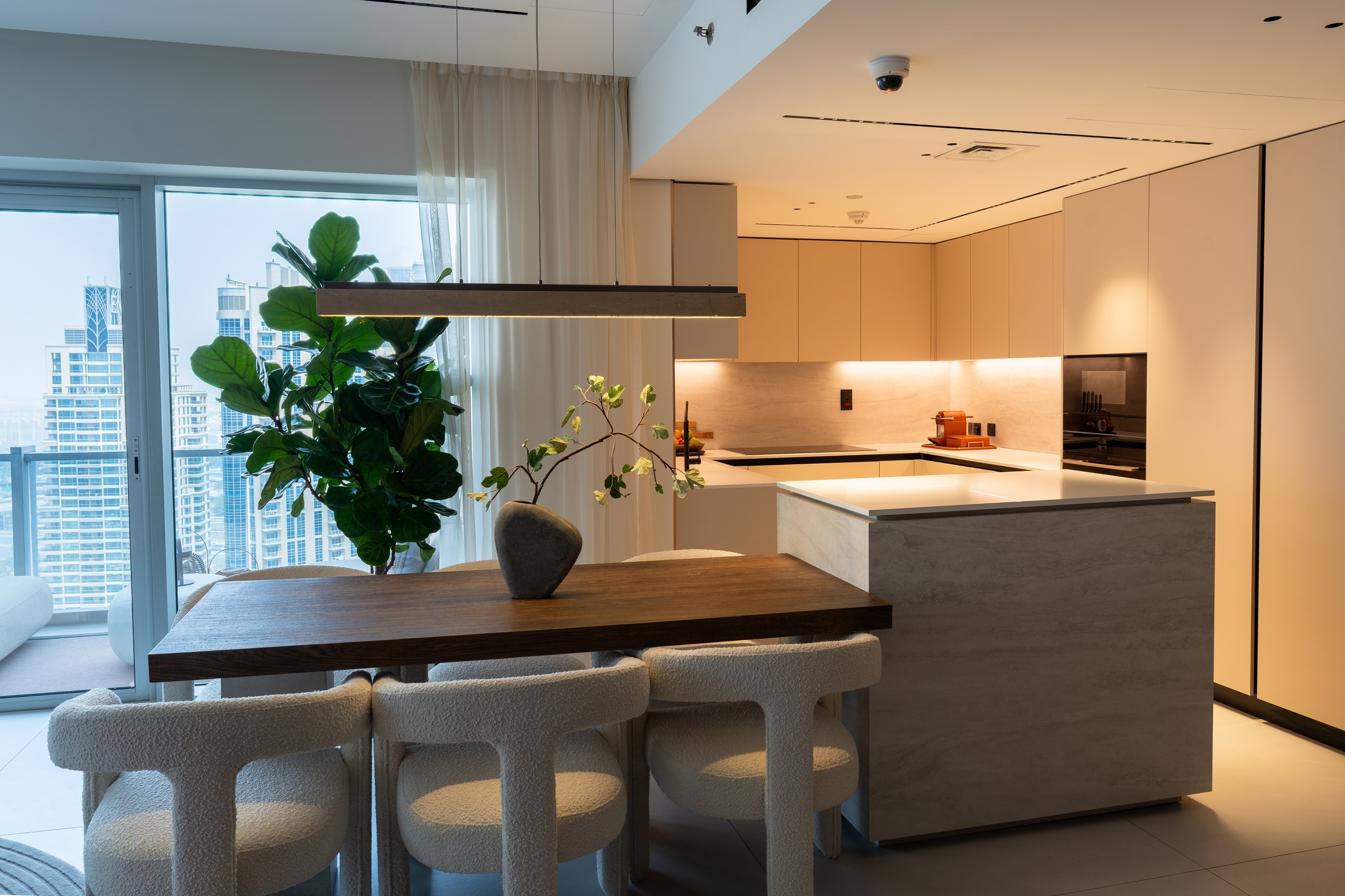 Smart home automation in a Dubai Marina apartment